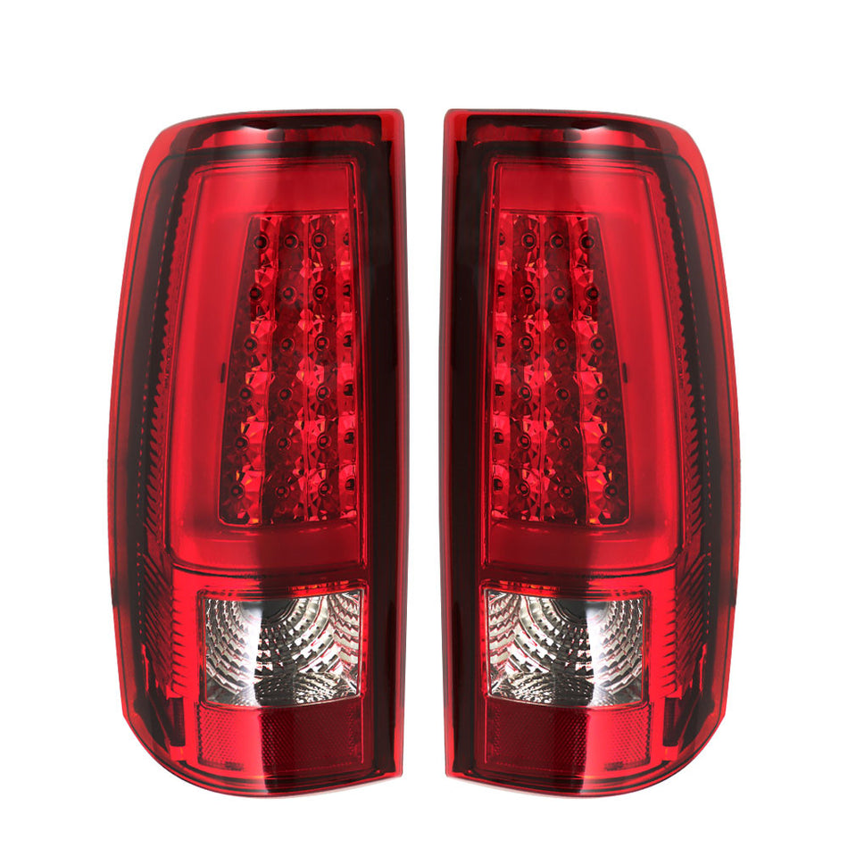 Labwork LH+RH Tail Lights Brake Lamp For Chevy Silverado 1500 2500 03-06 LED Red