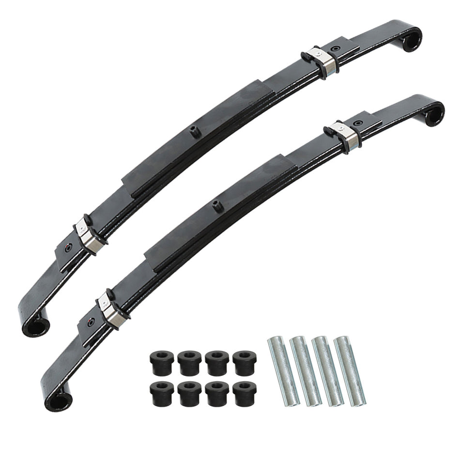 For EZGO TXT 96-13 GAS OR ELECTRIC 3-Leaf Heavy Duty Rear Leaf Springs 2PCS