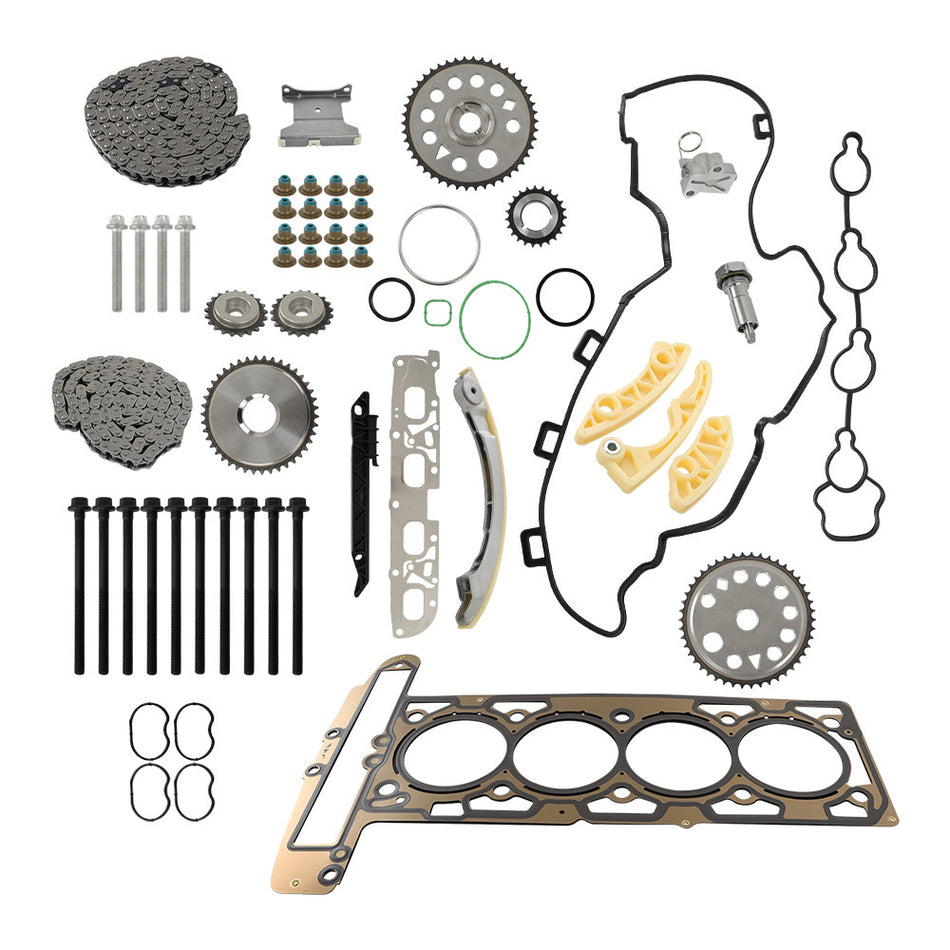 Labwork Timing Chain Kit Head Gasket Set For 2008-15 Chevrolet Malibu Equinox L4