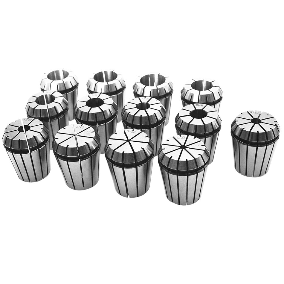 13 PCS ER32 Spring Collet 1/16"-13/16"For CNC Milling Lathe Tool Machine