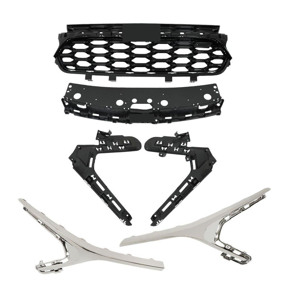 Labwork Front Bumper Grille With Chrome Trim For Chevrolet Trax RS 2023-2024