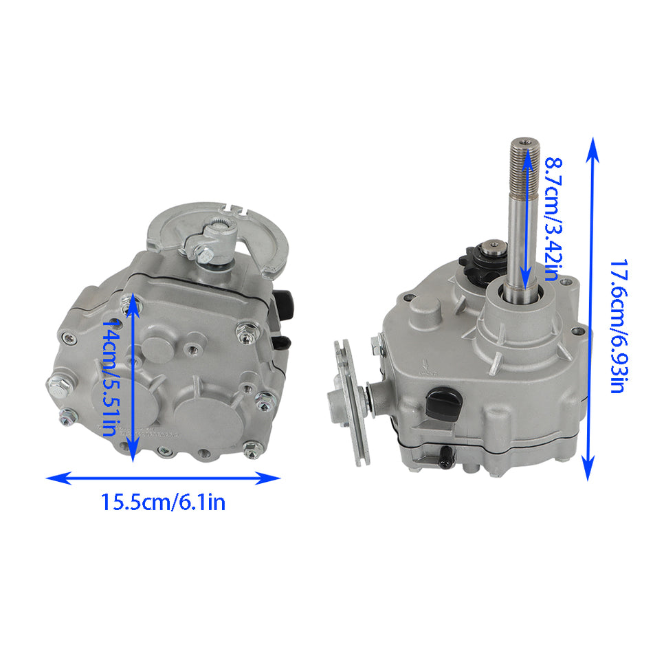 Go Kart Forward Reverse Gear Box Transmission Kit For 2-13HP Engine 4 Stroke US