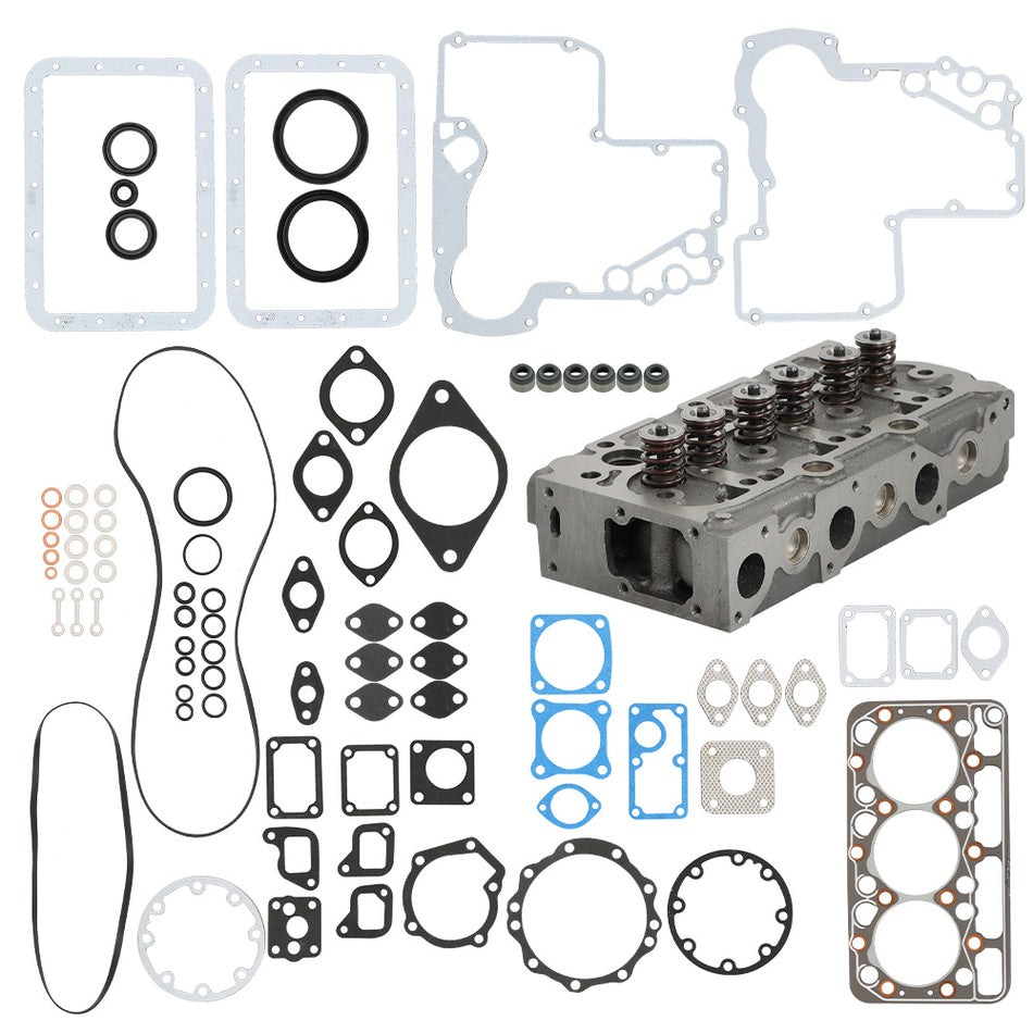 Complete Cylinder Head Assy with Valves & Springs For Kubota D850 D950 Engine