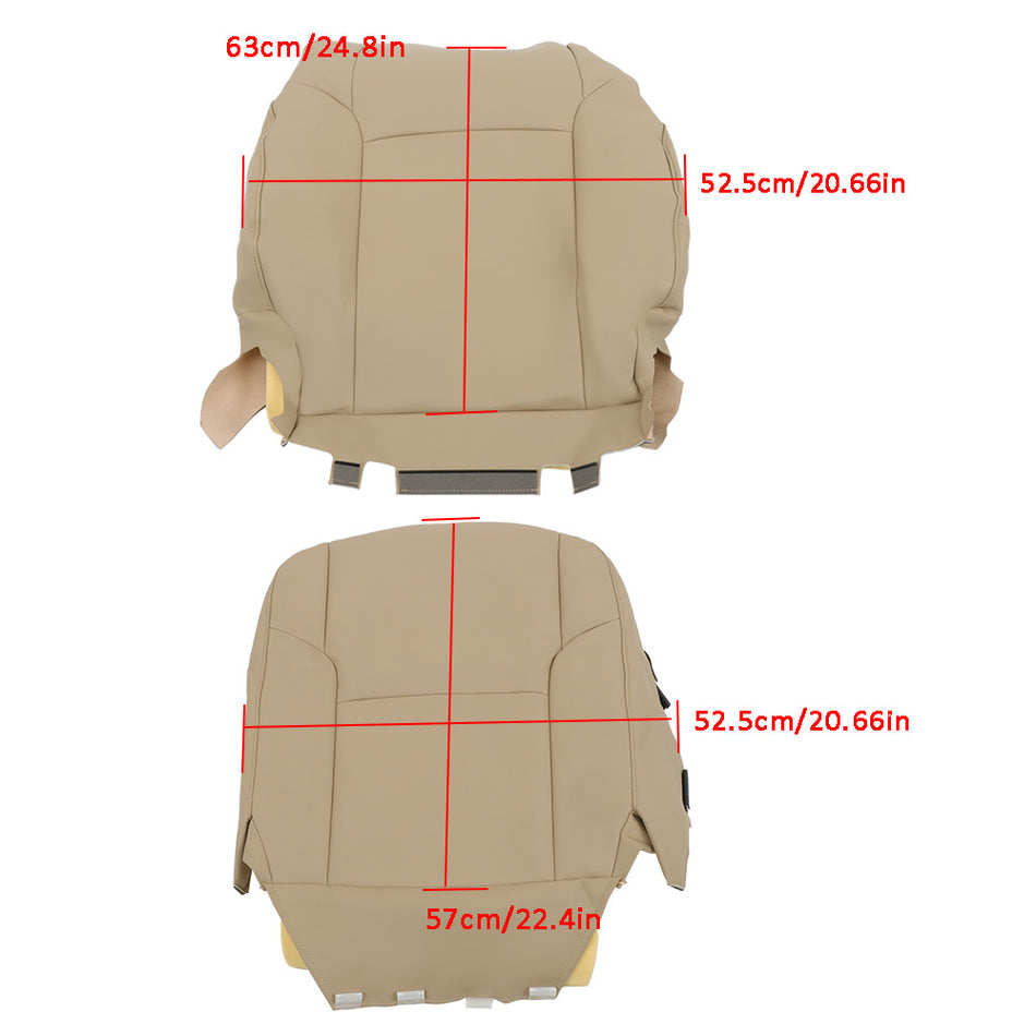 Labwork Front Left Right Seat Cover For Toyota 4Runner 2003-08 09 Tan Leather