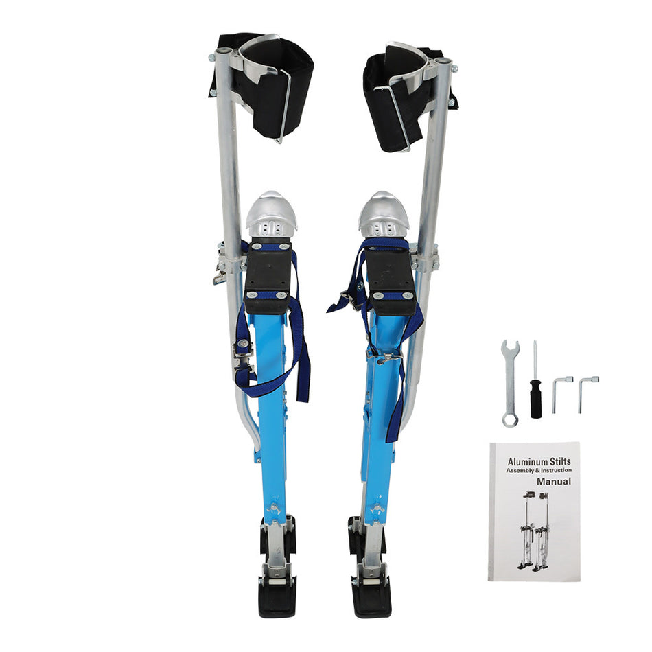 Adjustable Drywall Stilts 36" - 48" Painters Walking Taping Finishing Tools Blue