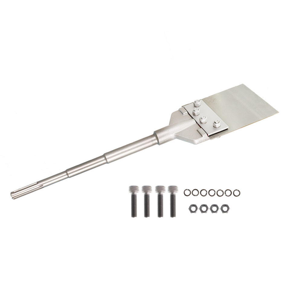 6" Wide Tile Removal Chisel Floor Scraper W/ Long Handle 4 Set Of Screws 6"X25"