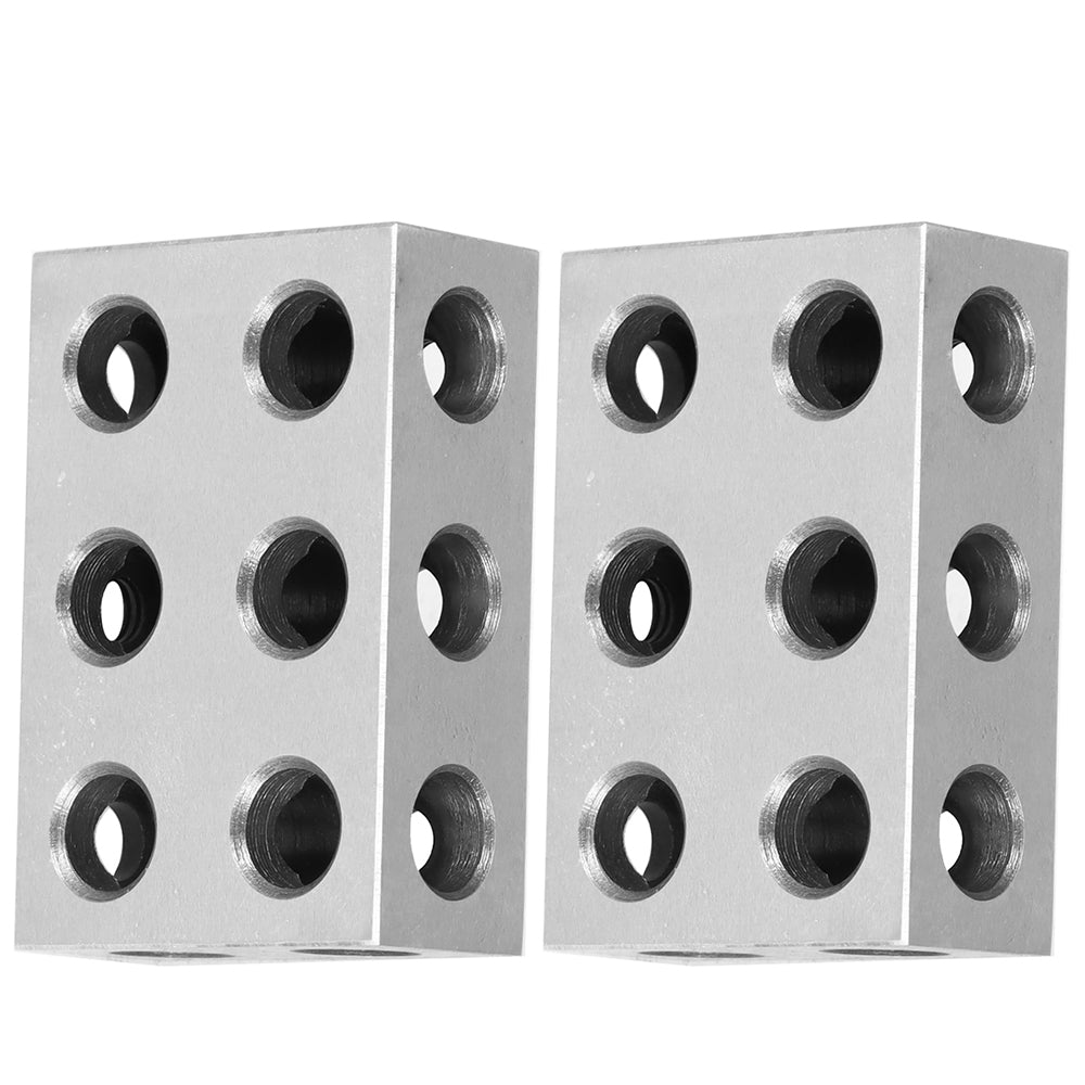 Machinist Block Ultra-Precision 1-2-3 Inch Parallel Blocks Set (23 Holes, 0.0001 Accuracy) With Case Bargain Block - Foto 8