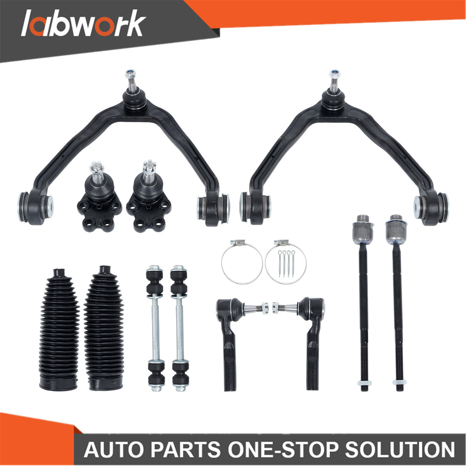 Labwork Front Upper Control Arm Tierod Sway Bar For Chevy Silverado GMC Sierra