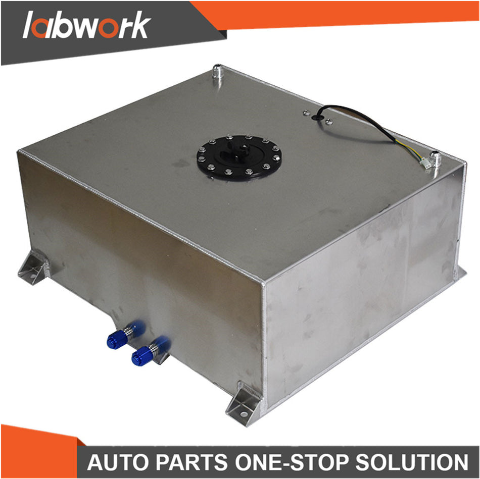 Labwork 20 Gallon 80L Silver Polished Race Drift Fuel Cell Tank Level Sender