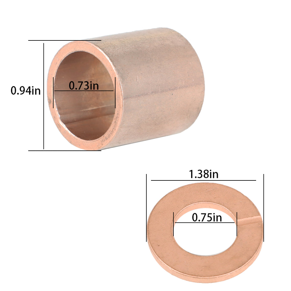 King Pin / Spindle bronze Bushing kit For 1998+ Club Car DS Golf Cart 1016389