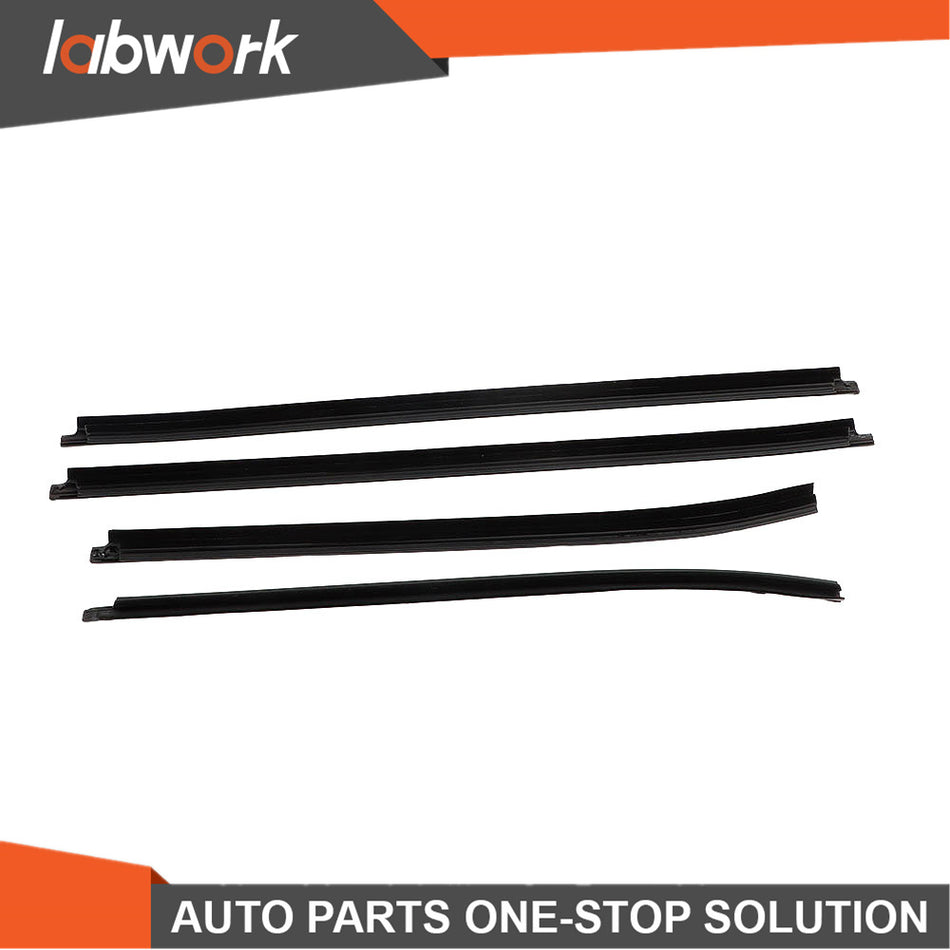 Labwork Window Glass Seals Door Belt Weather Strip For Toyota Hilux Cab 2005-15