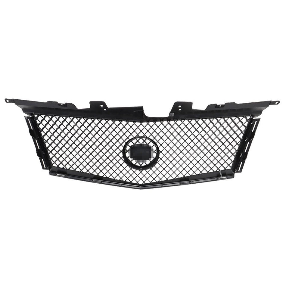 Labwork Front Bumper Upper Grille Mesh For Cadillac CTS 2008-2013 Gloss Black