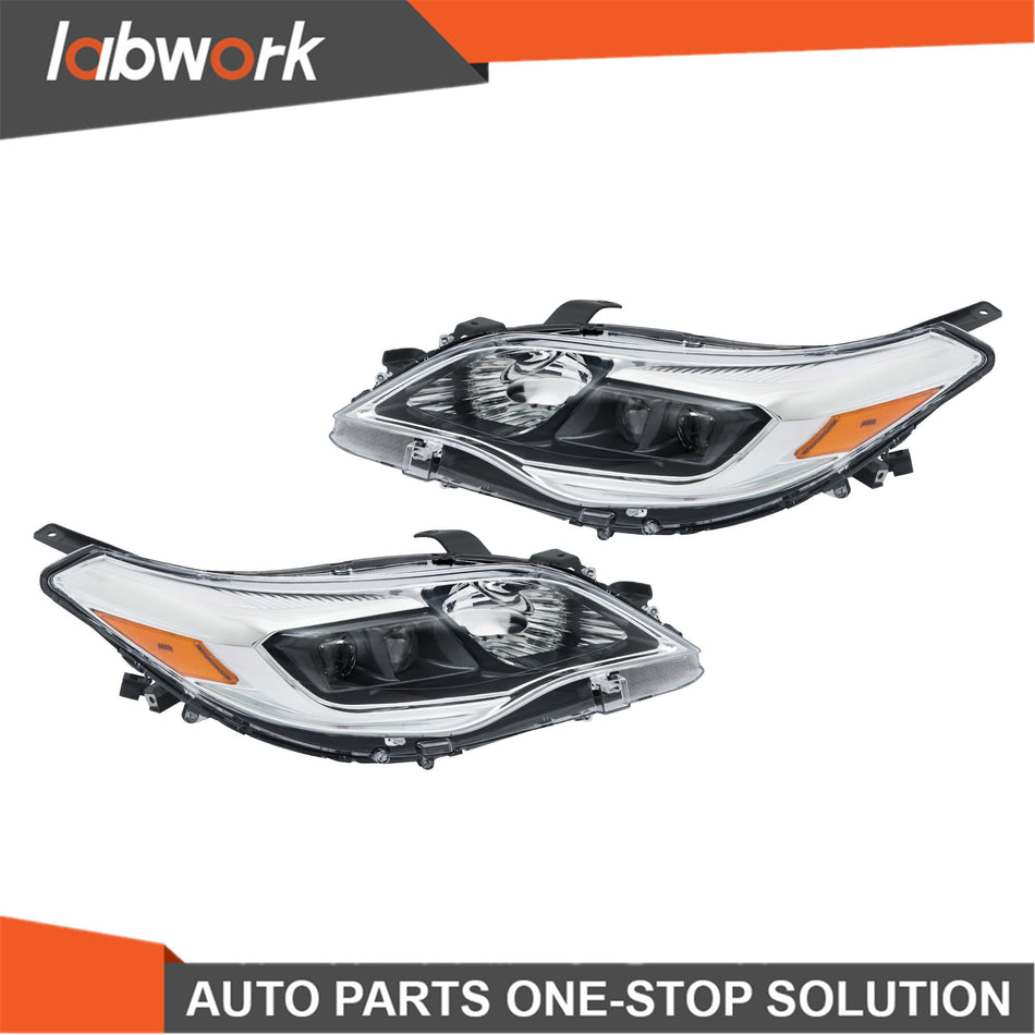 Labwork Headlight For Toyota Avalon 2013-2015 Halogen Projector Driver+Passenger
