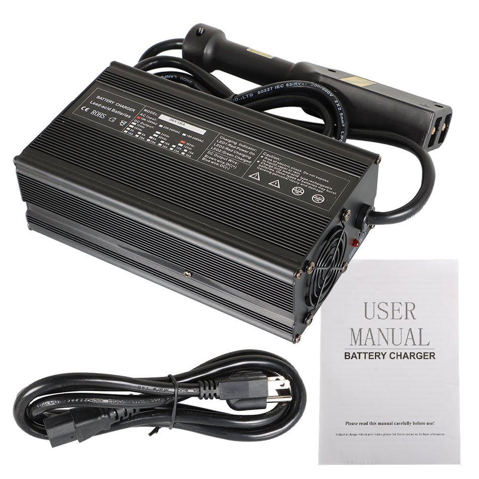 D-Plug Battery Charger For E-Z-GO, Yamaha, Club Car Golf Cart-36V 16A TXT Models