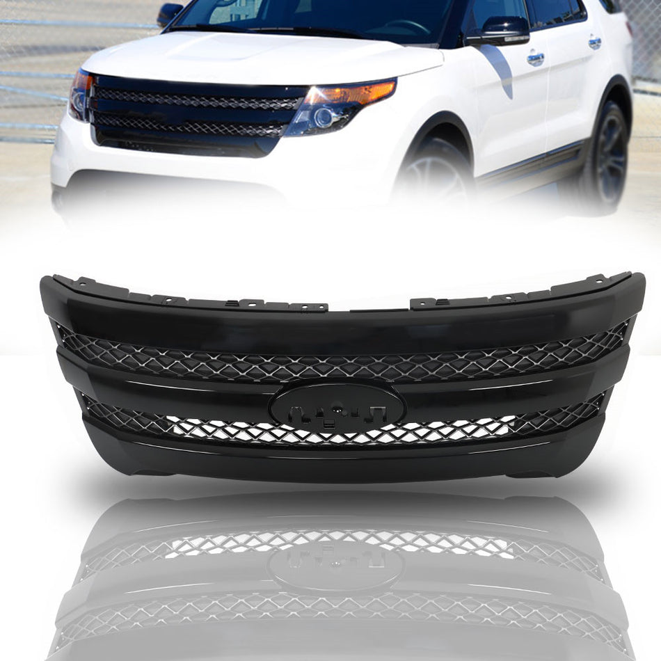 Labwork Front Grille Bumper Upper Assembly For 2011-2015 Ford Explorer SPORT