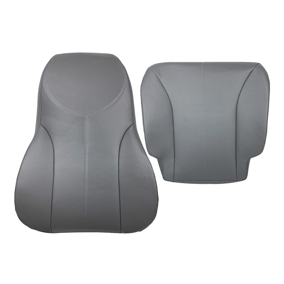 Seat Cover Driver Backrest Bottom Combo Gray Replacement for 2001-2007 4200 4300 4400 Air Ride