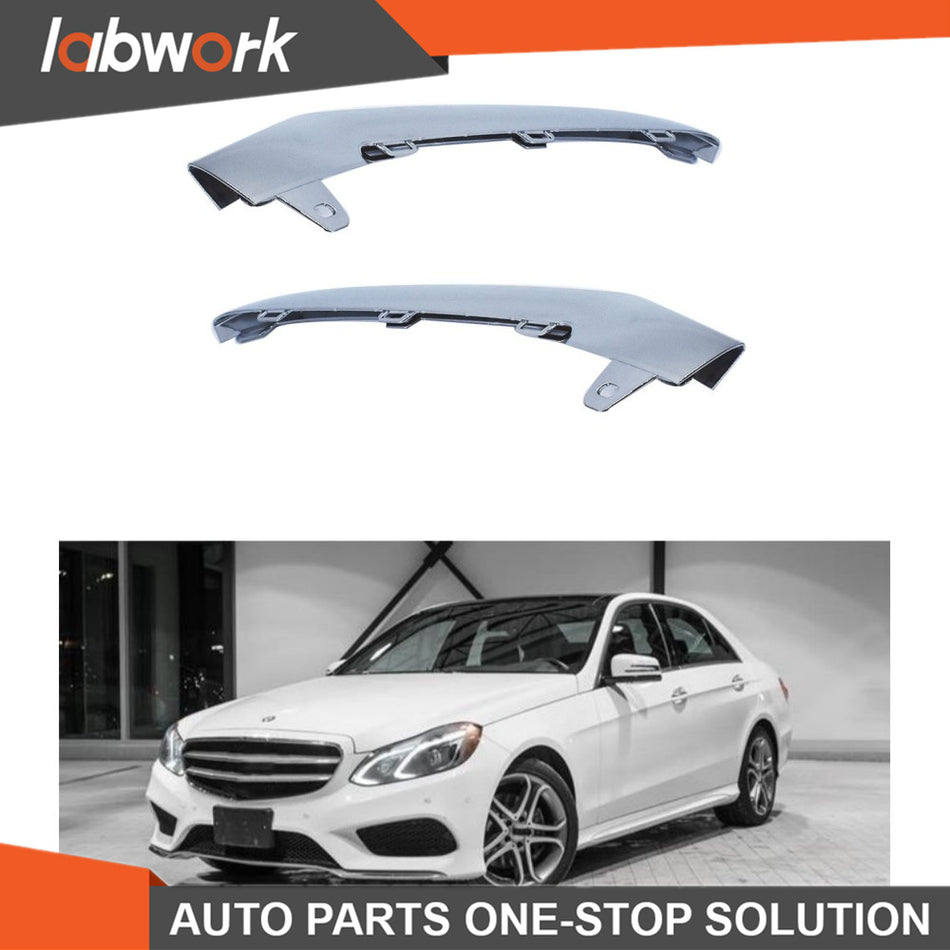 Labwork  Front Bumper Trim Molding Left & Right For 2014-2016 MercedesBenz W212