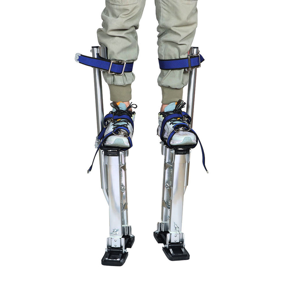 Aluminum Alloy Stilts Adjustable 15" - 23" Fits For Stilt Painters Walking Tool