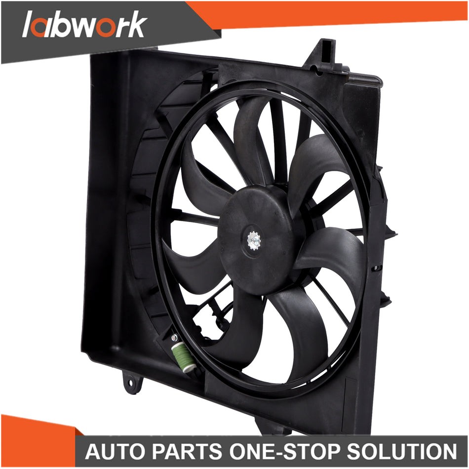 labwork Radiator Cooling Fan Assembly For Dodge Nitro 2007-2011 3.7L 4.0L V6