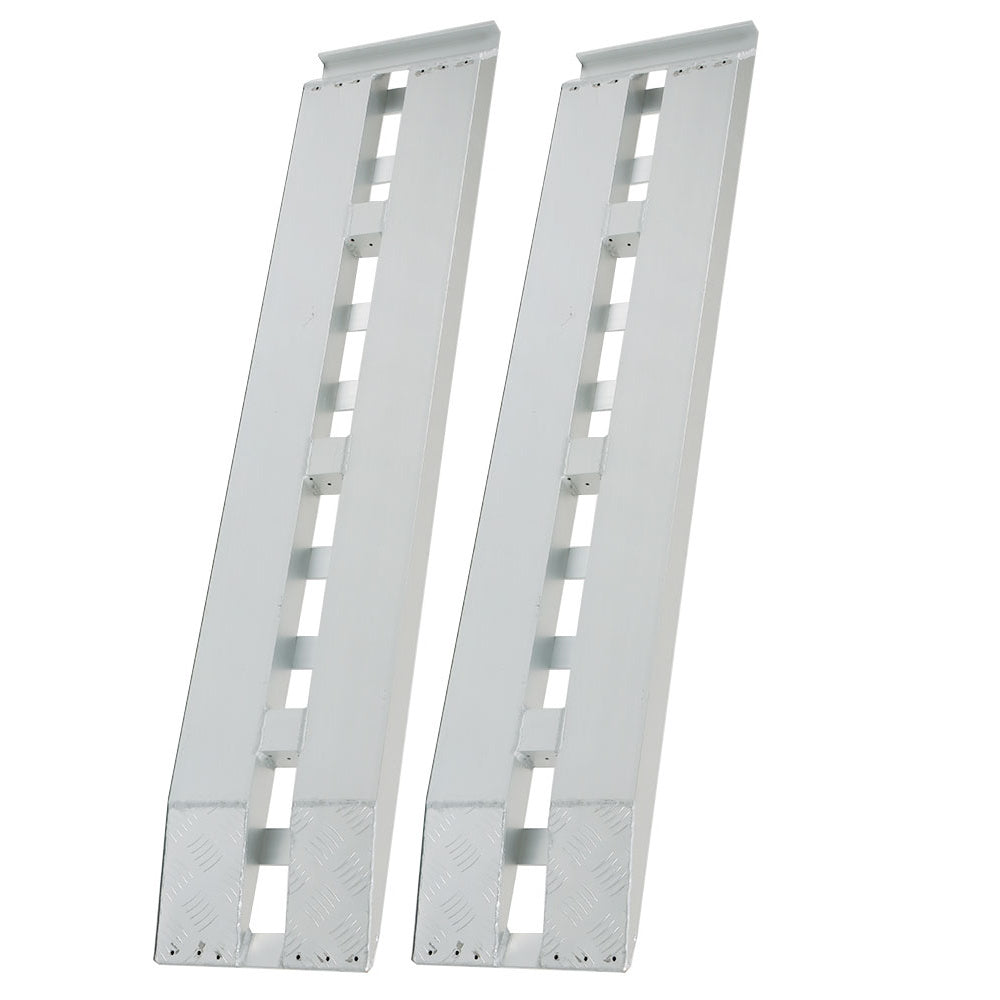 Labwork 60''x12'' 6500Lbs 1 Pair Aluminum Ramps Car Trailer Truck Ramps Hook End