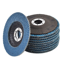 Load image into Gallery viewer, 4-1/2" X 7/8" 120 Grit Premium Zirconia Grinding Wheel Flap Disc 10 Pack US