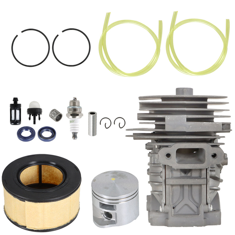 Cylinder Piston Air Filter Bulb Fit For MS251 44mm Chainsaw Tune-Up Kit