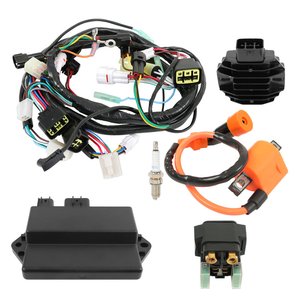 Ignition Coil+CDI+Relay Regulator Wire Harness For Yamaha Raptor YFM350R 04-2013