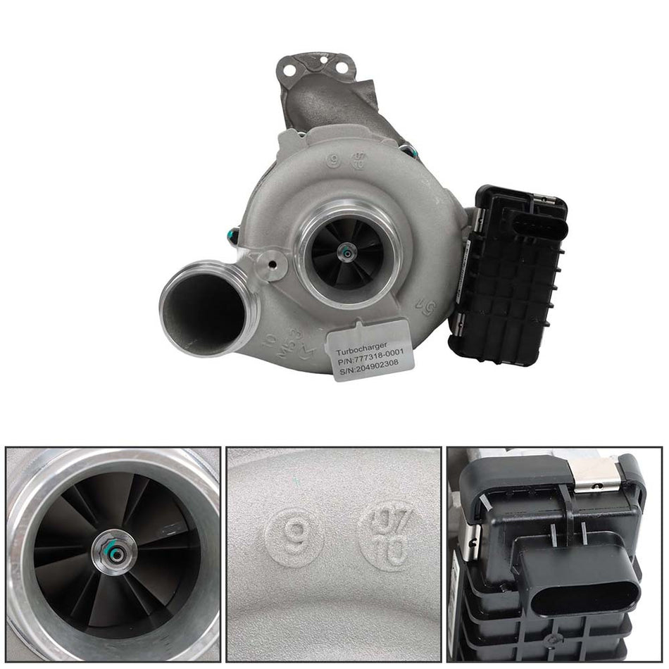 Labwork Turbo Turbocharger For Mercedes Freightliner Sprinter Truck 09-14 Gray