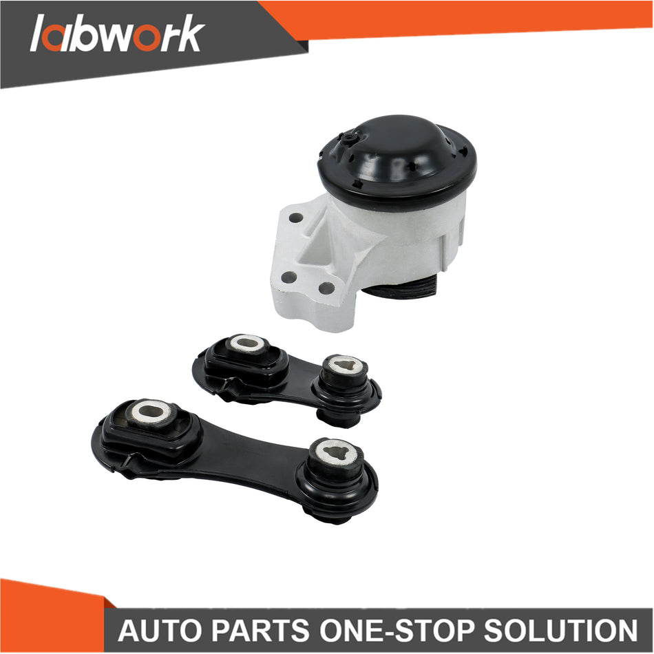 Labwork Turbo Motor Torque Strut Mount Set 3pc For Ford Explorer 2013-2017 3.5L
