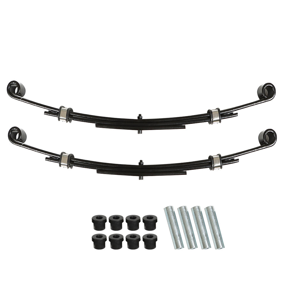 For EZGO TXT 96-13 GAS OR ELECTRIC 3-Leaf Heavy Duty Rear Leaf Springs 2PCS
