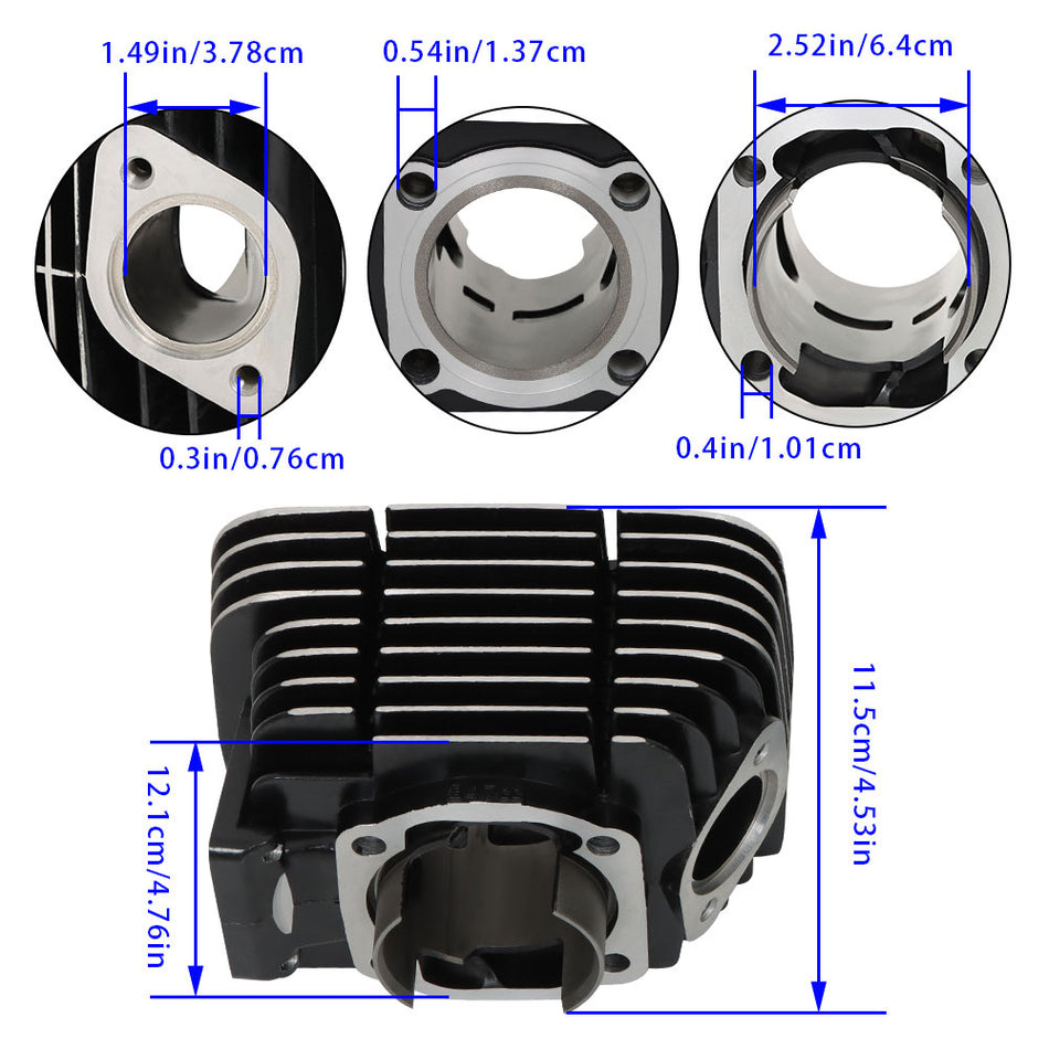 Cylinder Rebuild Kit Pistons Rings Pins Set For Yamaha Rd350 1973-75 NEW