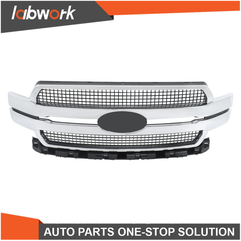 Labwork Front Bumper Upper Grille Platinum For 2018 2019 2020 Ford F-150 F150