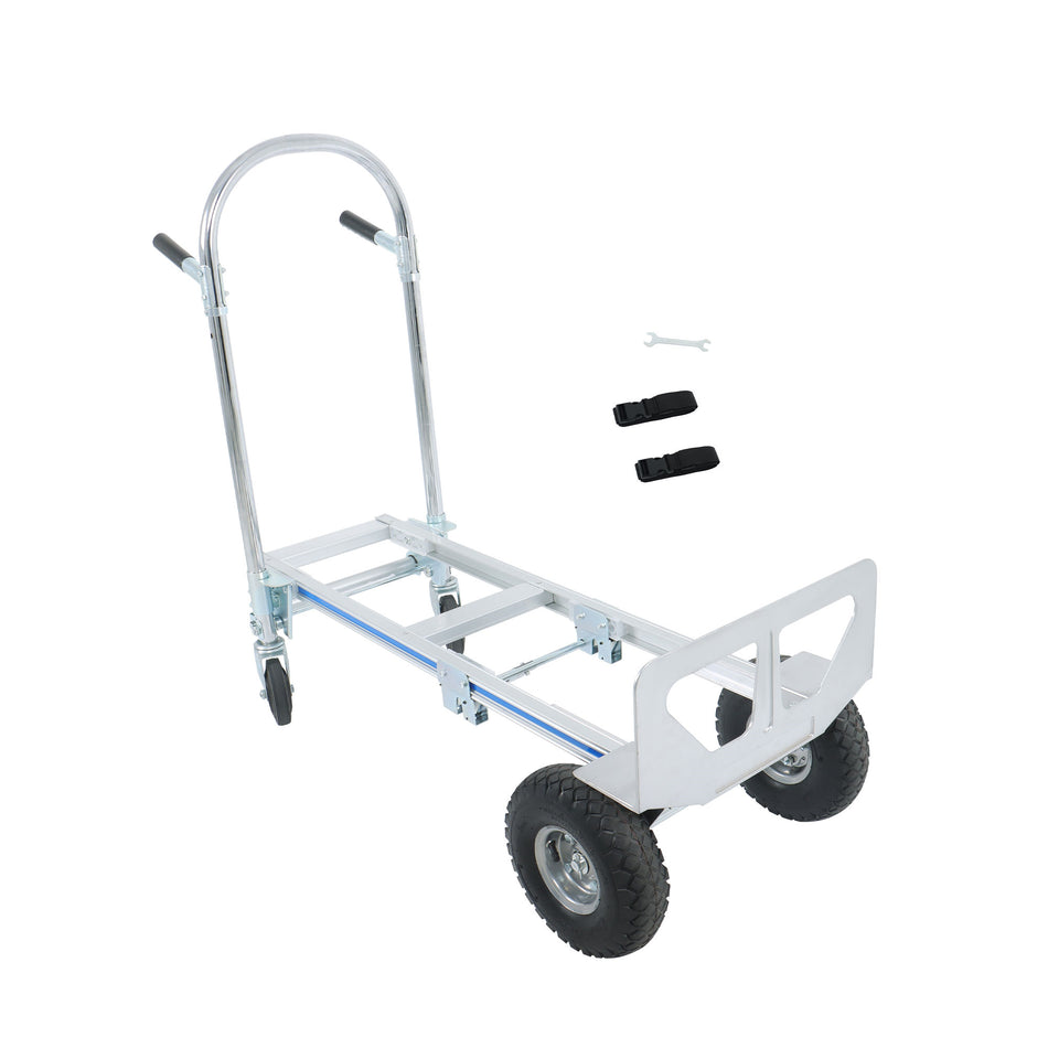 2-In-1 Heavy Duty Aluminum Hand Truck 1000LBS Convertible Folding Dolly Cart