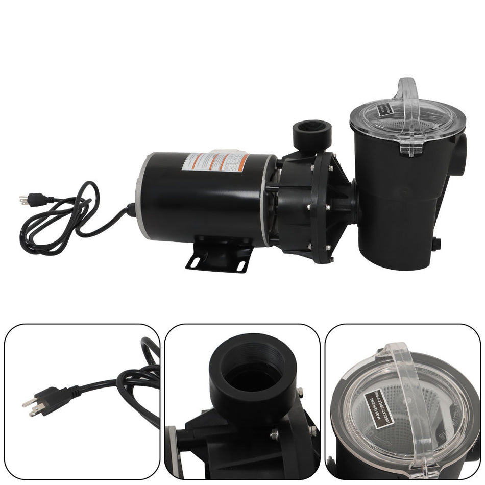 W3SP1580X15 For Above Ground On-Ground Pool Swimming Pool Pump 1.5hp With Cord