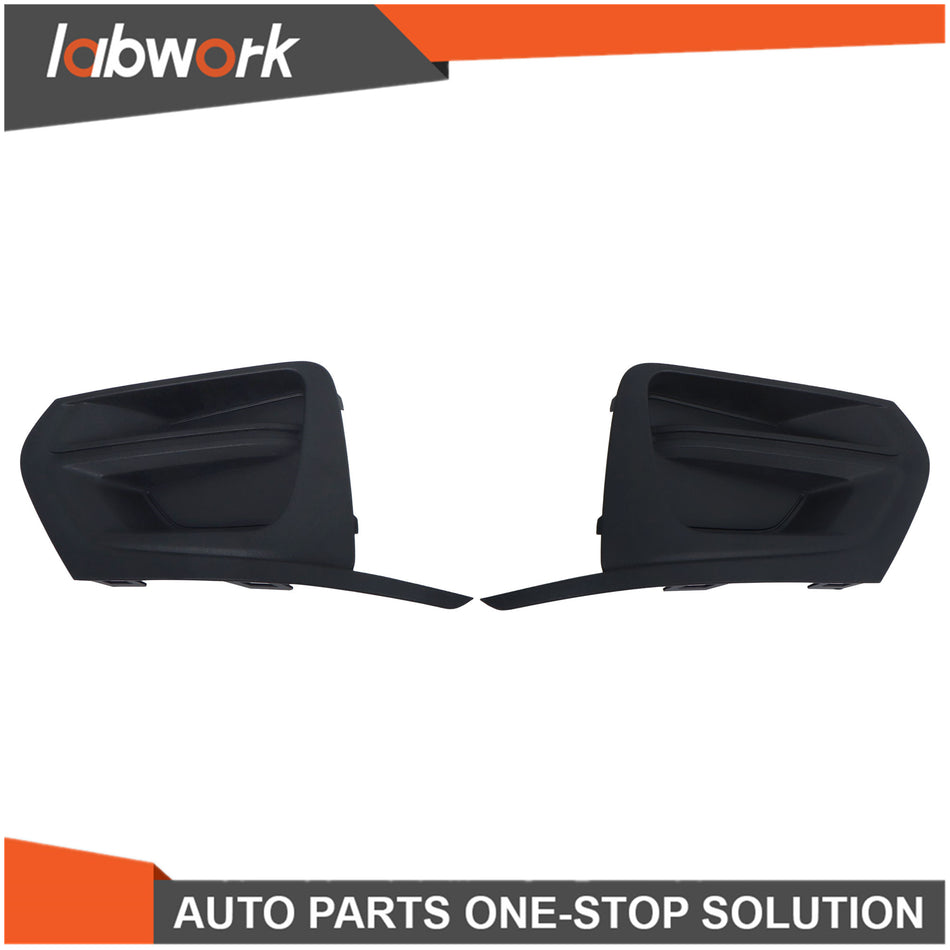 Labwork Fog Light Cover Fit For 2018-2021 Chevrolet Traverse L/LS Textured-Black