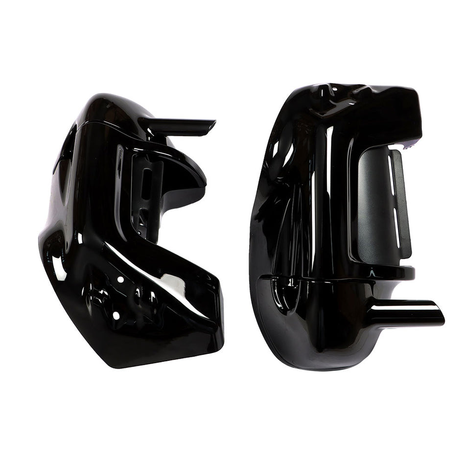 Lower Vented Leg Fairings + 6.5" Speaker Box Pods For Road Street Glide 1983-13