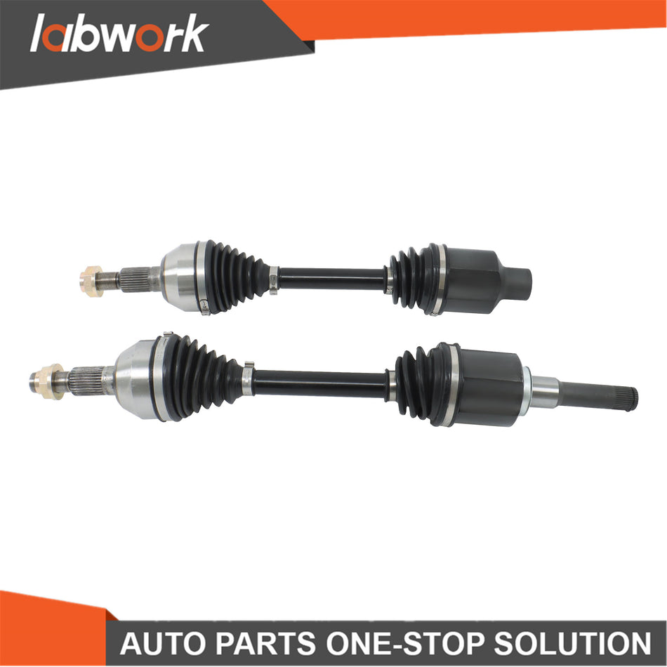 Labwork CV Axle Shaft Front Left & Right Set For Chevy Equinox 2.4L L4 2010-17