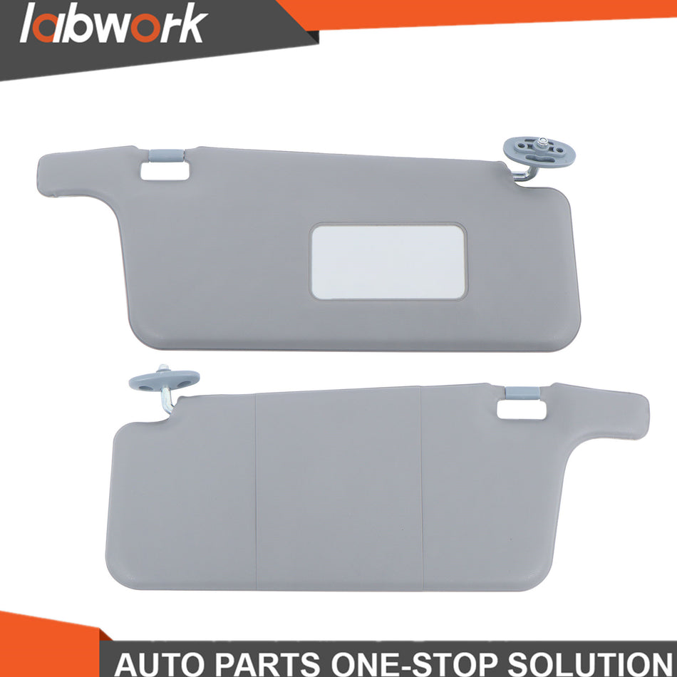Labwork Left&Right Interior Sun Visors For 1996-2001 Honda Civic Gray Color LHD
