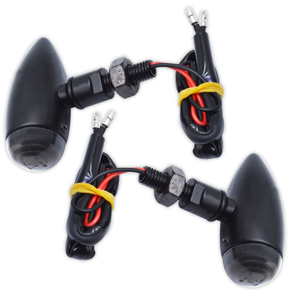 Black Motorcycle Turn Signals Lights For Sportster XL 1200 883 A