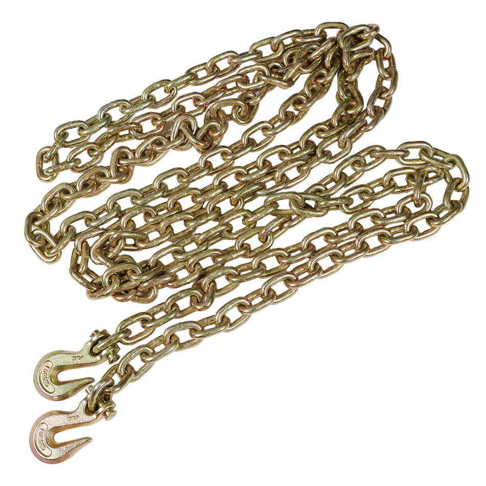 Brand New 3/8" 20' G70 Tow Chain Tie Down Binder With Grade 70 Hooks US