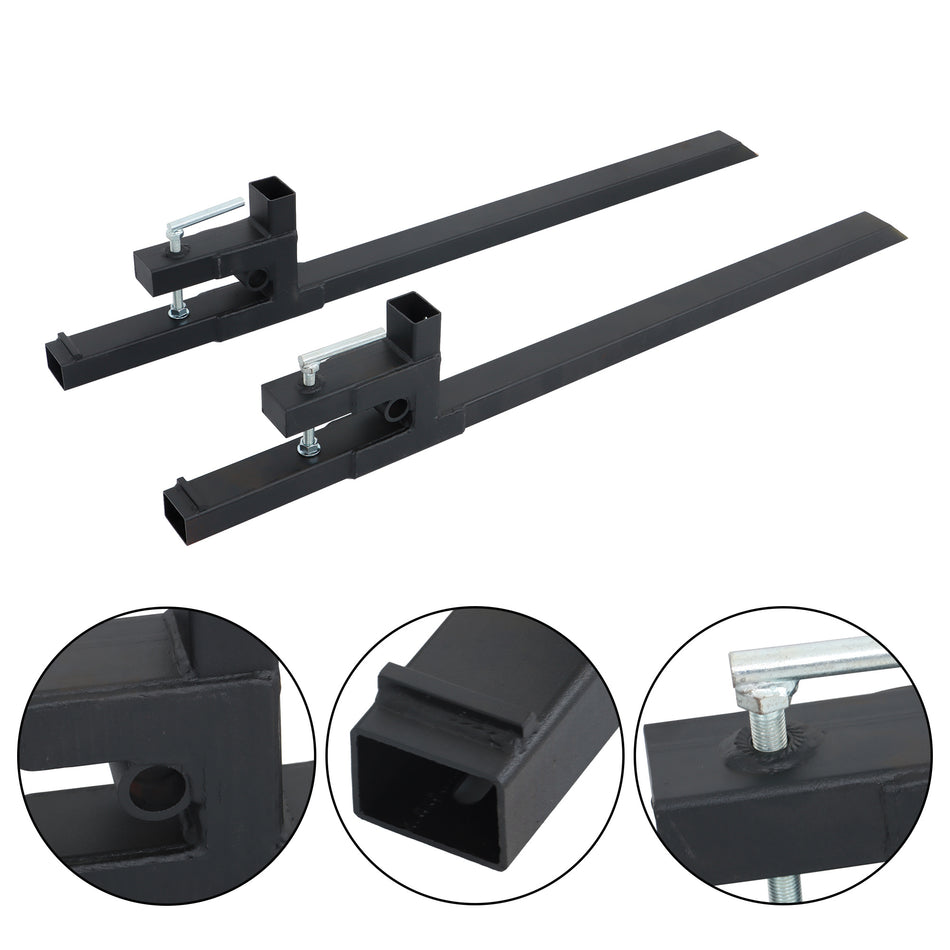 60" 2000 lbs Heavy Duty Pallet Forks for Loader Bucket Tractor Attachments