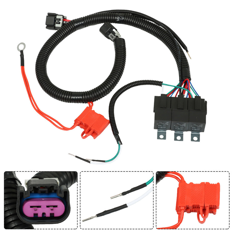 Labwork Dual Electric Fan Wire Harness For 1999�C2006 ECU Control 7L5533A226T