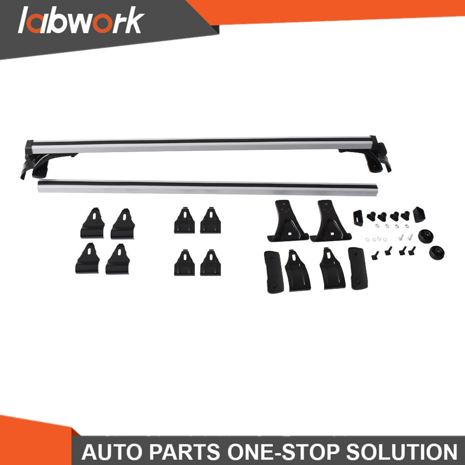 Labwork Roof Rack Cross Bar 48" Car Top Luggage Cargo Carrier w/ 3 Kinds Clamp