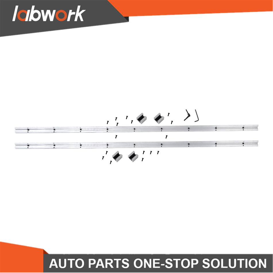 Labwork Precision SBR20UU Linear Rail Kit 1800mm 2PCS for DIY CNC/Automated