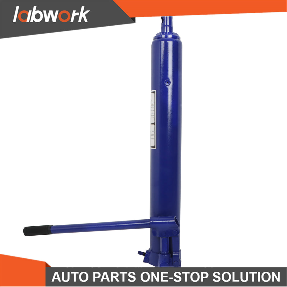 Labwork 8t Hydraulic Long Ram Jack Lift Jacking Shop Crane Engine Hoist Lifting