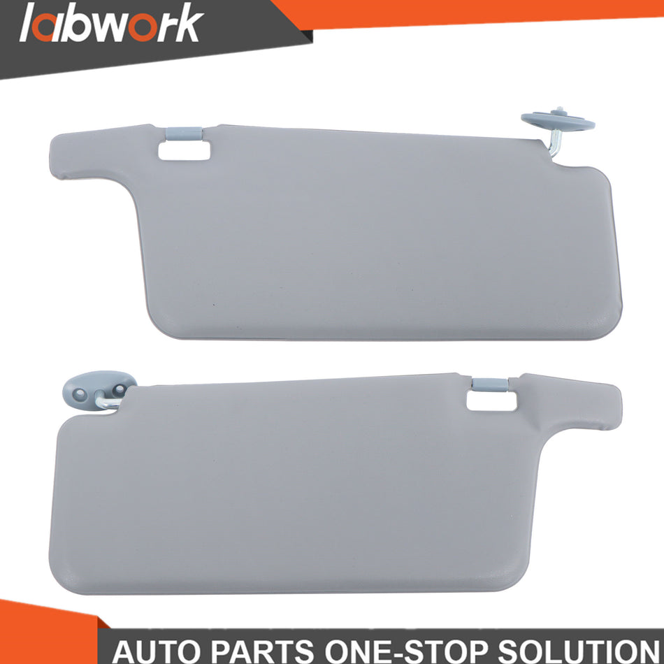 Labwork Left&Right Interior Sun Visors For 1996-2001 Honda Civic Gray Color LHD