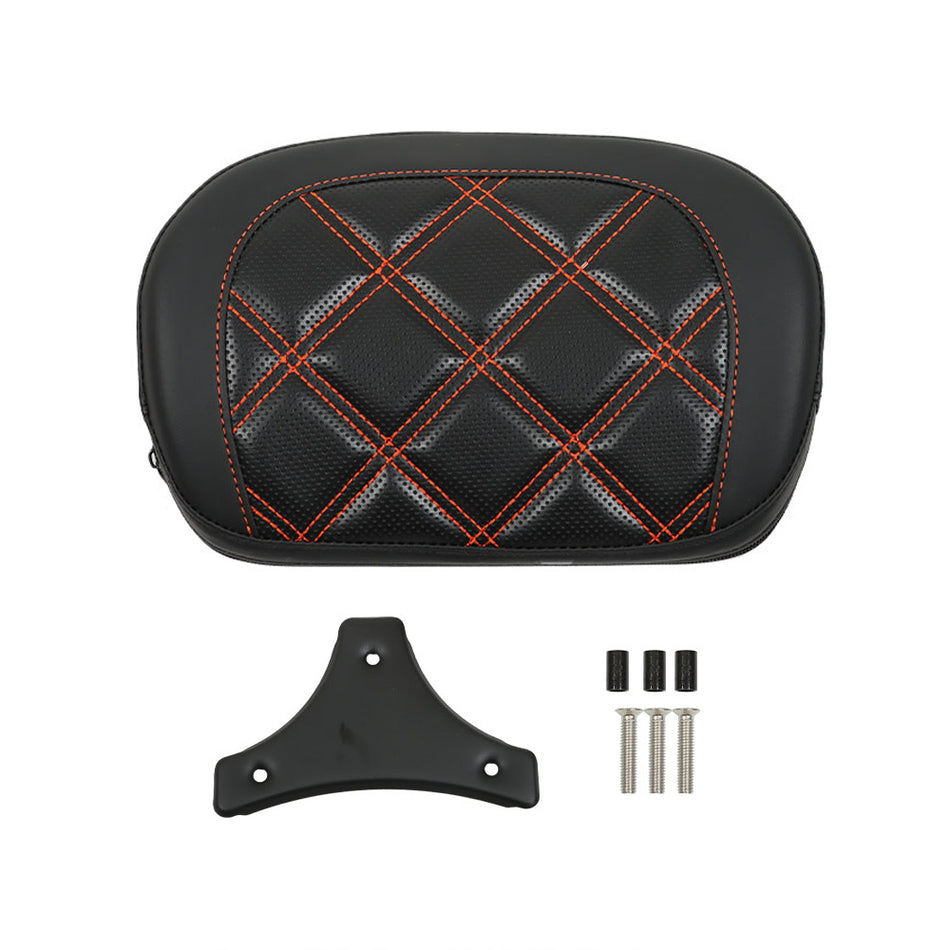 Passenger Sissy Bar Backrest Pad Fit For Touring CVO Street Glide FLHXSE 1996-up