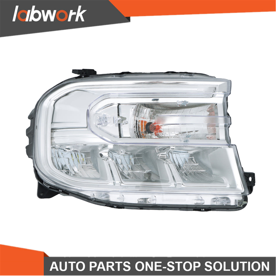 Labwork LED Headlight Chrome W/O LED DRL For 2022-24 Ford Maverick XL/XLT Right