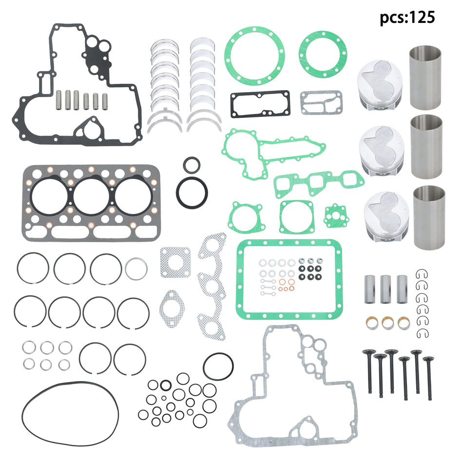 For Kubota L2500 L2500DT L2500F L2600 L2600F Tractor D1403 Engine Rebuild