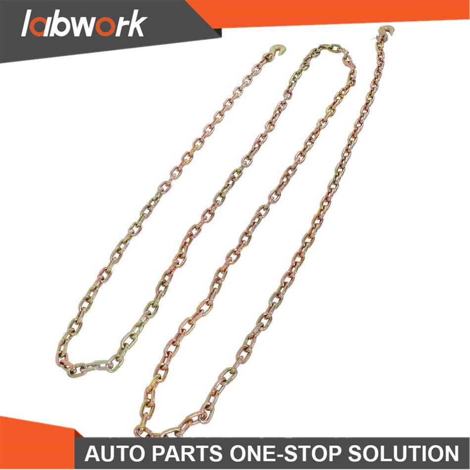 Labwork Tow Chain G70 5/16" x 20' Tie Down Chain F Chain Binders Truck Trailer